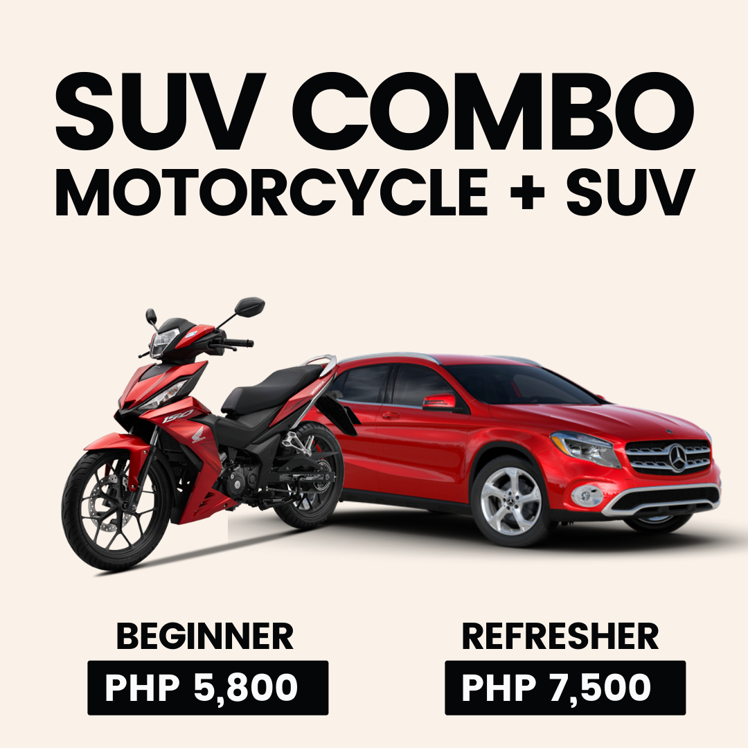 SUV combo motorcycle and SUV promo