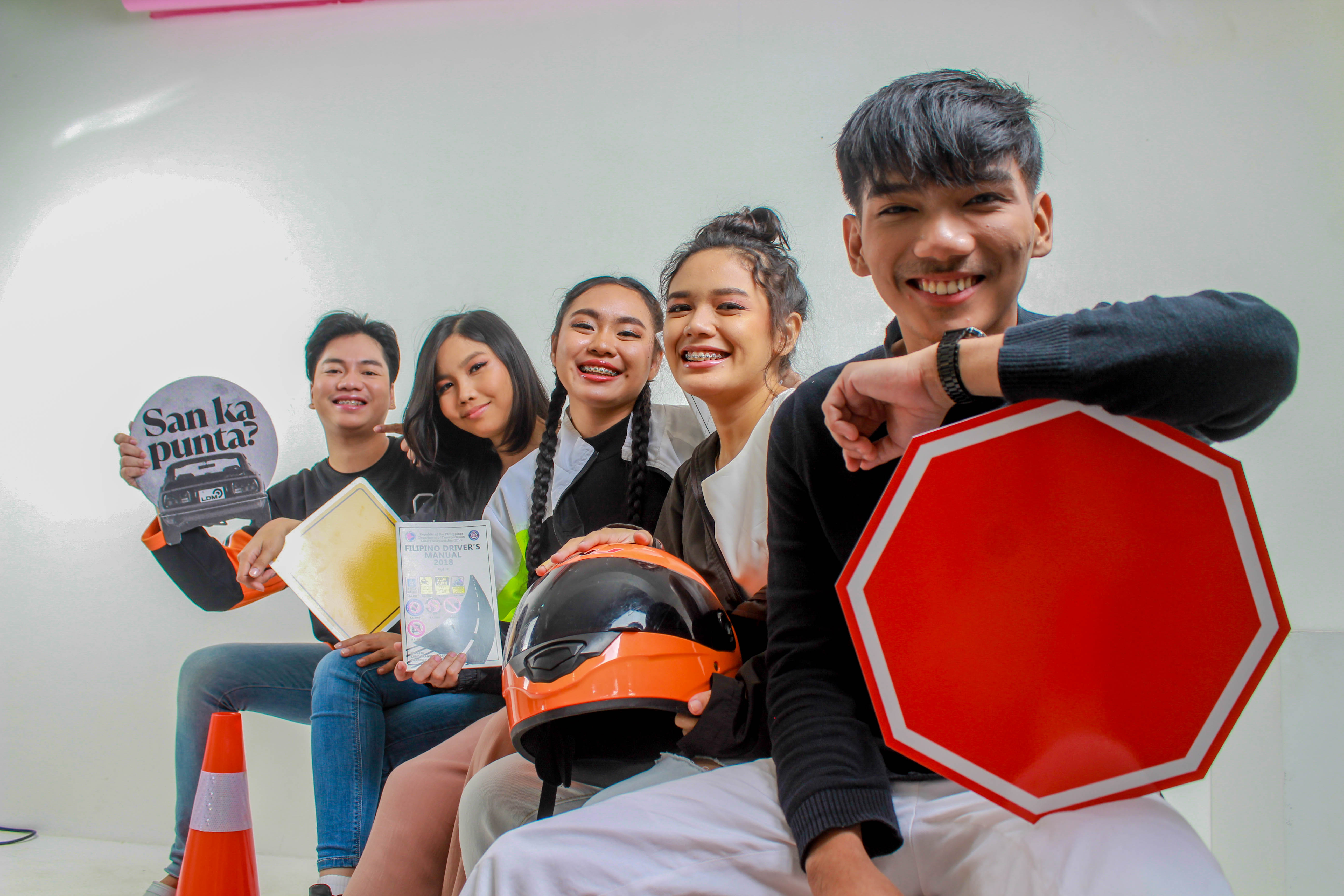 Students learning LTO road signs in class